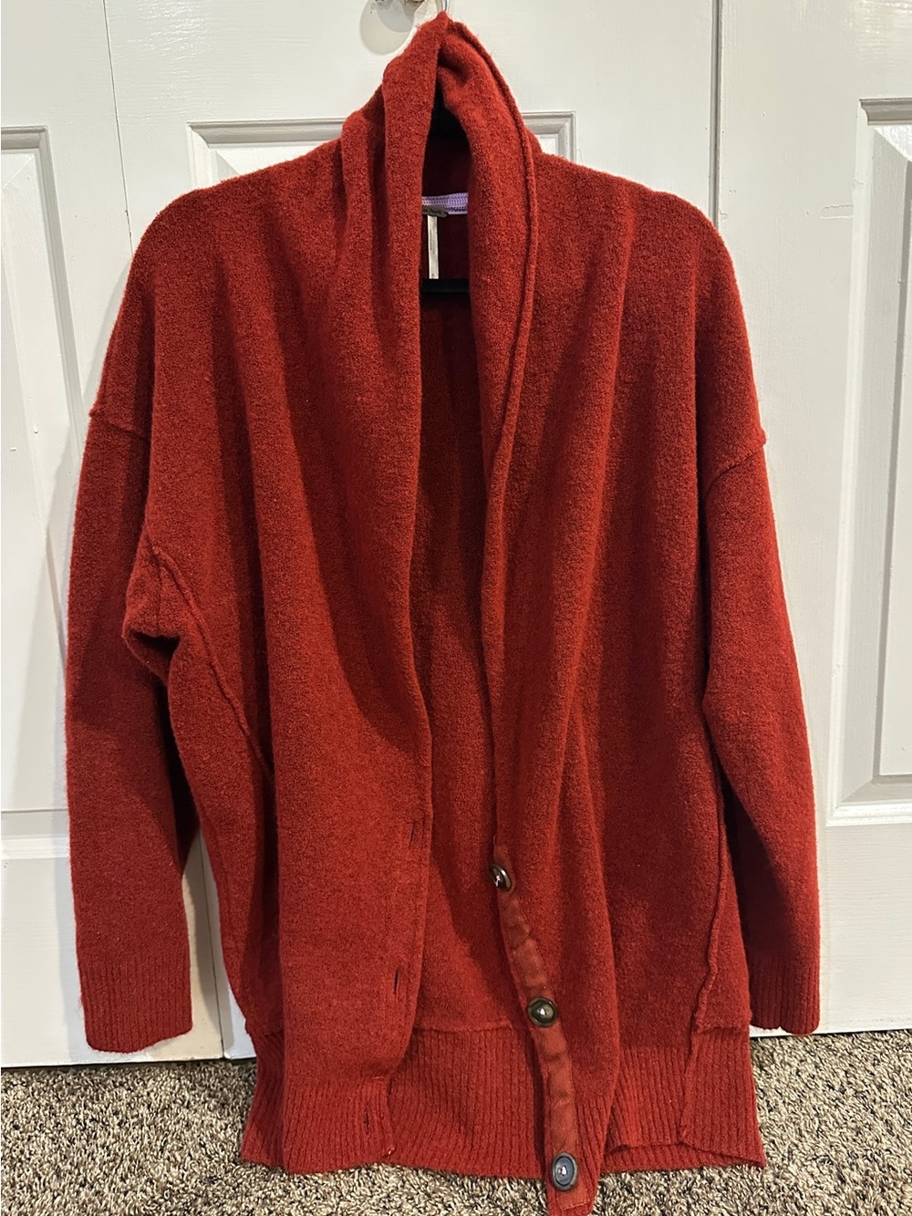 Free People Cardigan Sweater - Rust